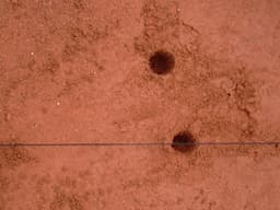 Linienfräse zum Setzen von Tennisplatzlinien